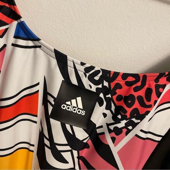 Adidas | Rich Mnisi Printed One Piece Swimsuit Size 2 - Picture 5 of 7